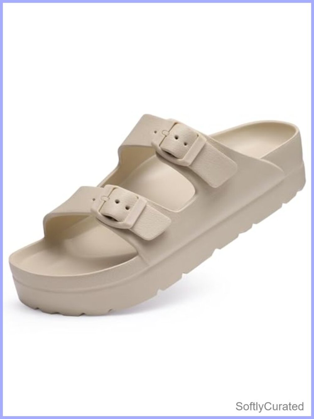Women's Arch Support Platform Slide Sandals EVA Comfort Walking